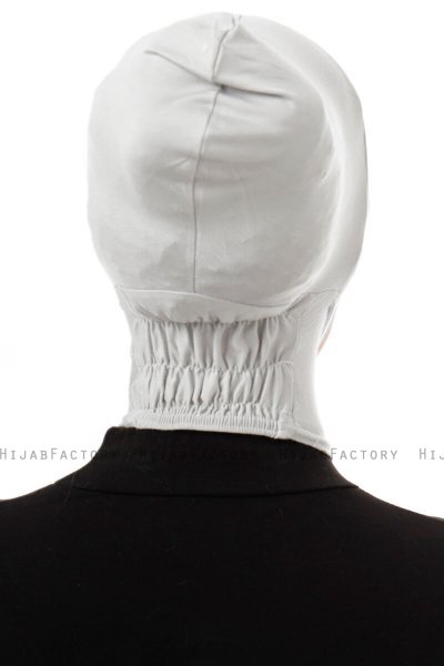 Elnara - Light Grey Plain Hijab Underscarf