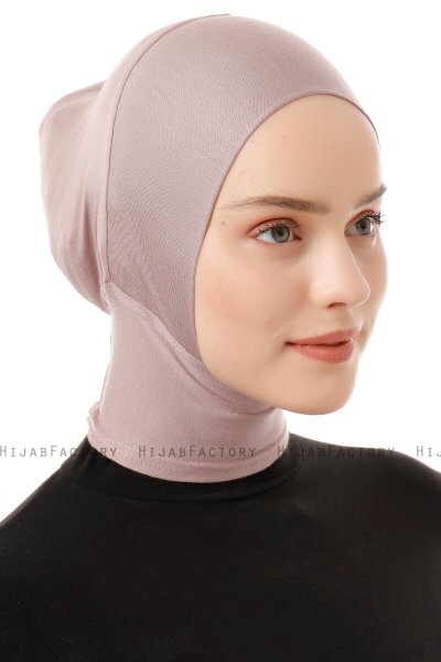 Elnara - Stone Grey Plain Hijab Underscarf