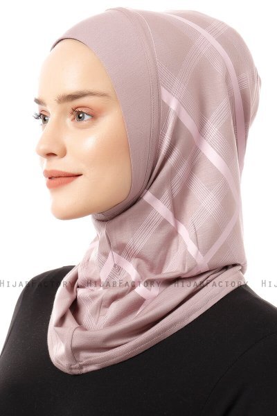 Ekose Plain - Stone Grey One-Piece Al Amira Hijab