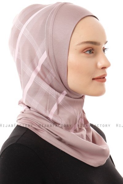 Ekose Plain - Stone Grey One-Piece Al Amira Hijab