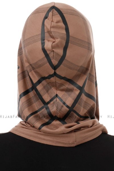 Ekose Cross - Dark Taupe One-Piece Al Amira Hijab
