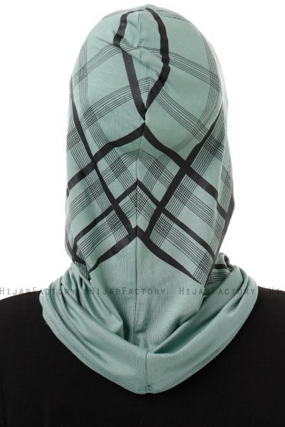 Ekose Cross - Green One-Piece Al Amira Hijab