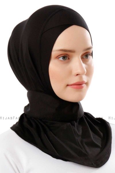 Ceren - Black Practical Viskos Hijab