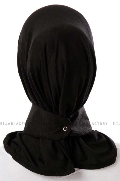 Ceren - Black Practical Viskos Hijab