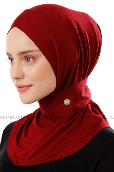 Ceren - Bordeaux Practical Viskos Hijab