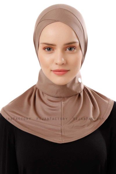 Ceren - Dark Taupe Practical Viskos Hijab