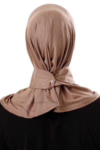 Ceren - Dark Taupe Practical Viskos Hijab