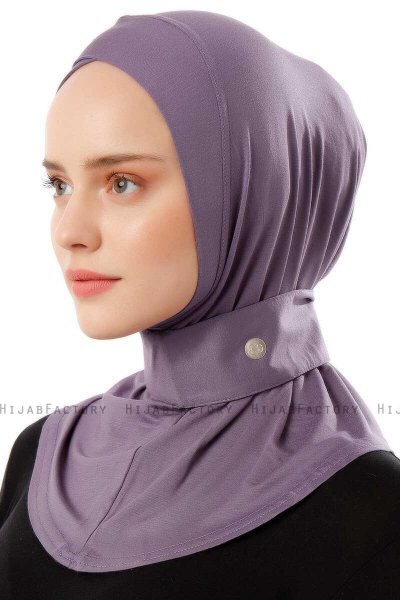 Ceren - Dark Purple Practical Viskos Hijab