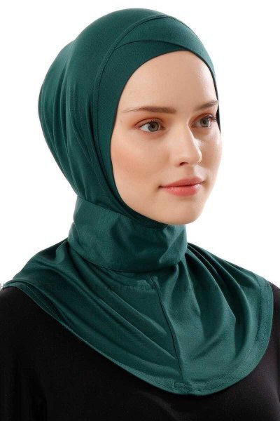 Ceren - Dark Green Practical Viskos Hijab