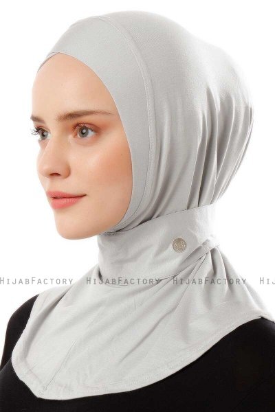 Ceren - Light Grey Practical Viskos Hijab
