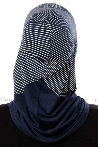 Wind Plain - Navy Blue One-Piece Al Amira Hijab