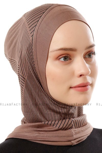 Wind Plain - Dark Taupe One-Piece Al Amira Hijab