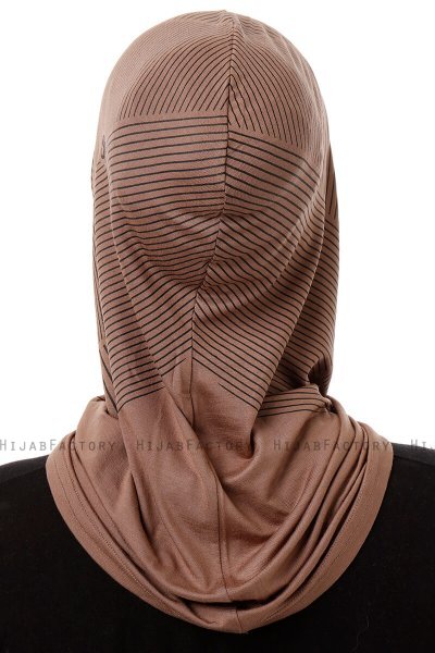 Wind Plain - Dark Taupe One-Piece Al Amira Hijab