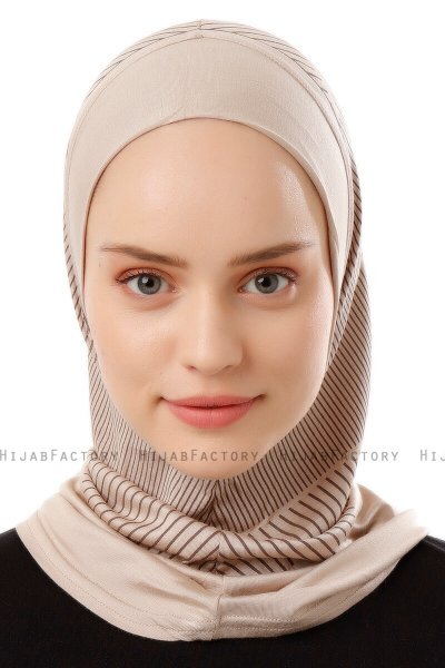 Wind Plain - Light Taupe One-Piece Al Amira Hijab
