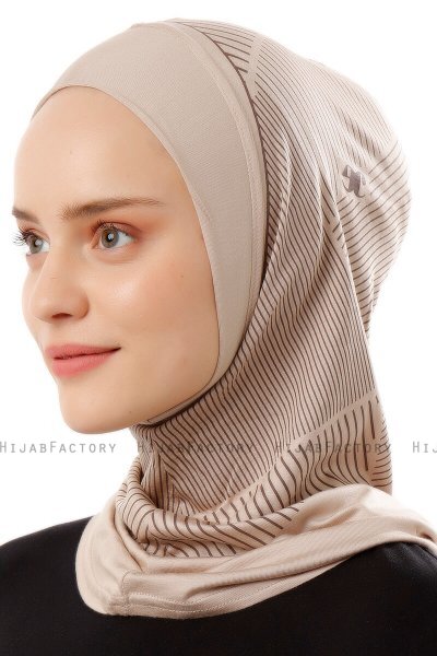 Wind Plain - Light Taupe One-Piece Al Amira Hijab