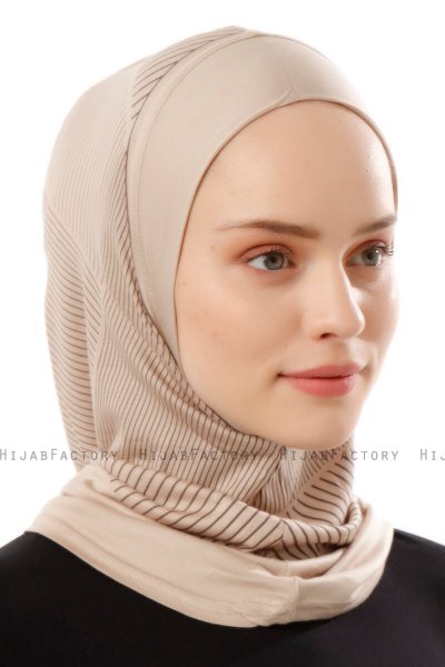 Wind Plain - Light Taupe One-Piece Al Amira Hijab
