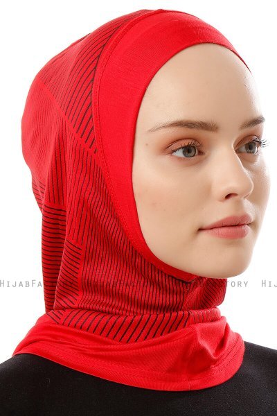 Wind Plain - Red One-Piece Al Amira Hijab