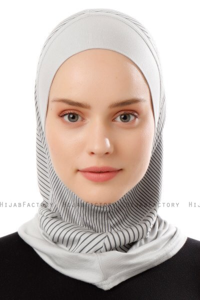 Wind Plain - Light Grey One-Piece Al Amira Hijab