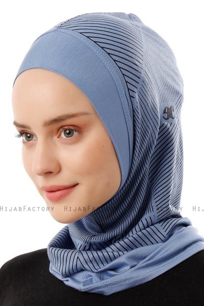 Wind Plain - Indigo One-Piece Al Amira Hijab