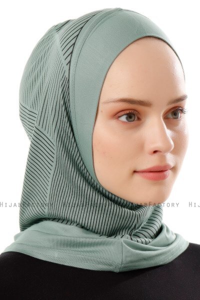 Wind Plain - Green One-Piece Al Amira Hijab