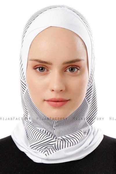 Wind Cross - White One-Piece Al Amira Hijab