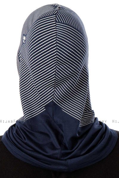 Wind Cross - Navy Blue One-Piece Al Amira Hijab