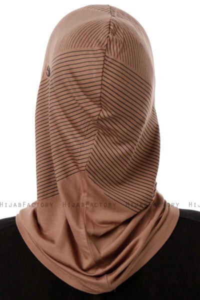 Wind Cross - Dark Taupe One-Piece Al Amira Hijab