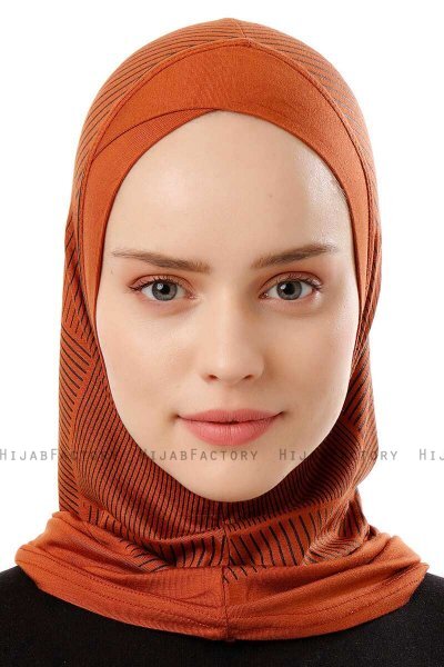 Wind Cross - Brick Red One-Piece Al Amira Hijab