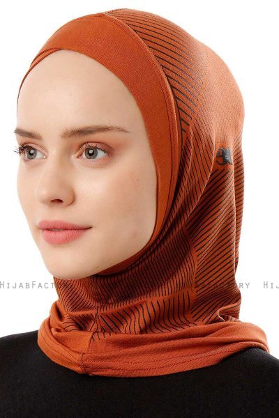 Wind Cross - Brick Red One-Piece Al Amira Hijab