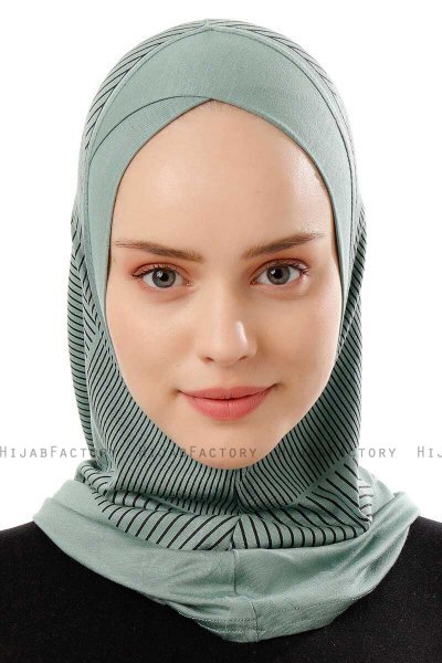 Wind Cross - Green One-Piece Al Amira Hijab