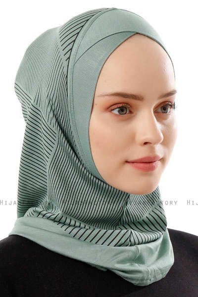 Wind Cross - Green One-Piece Al Amira Hijab