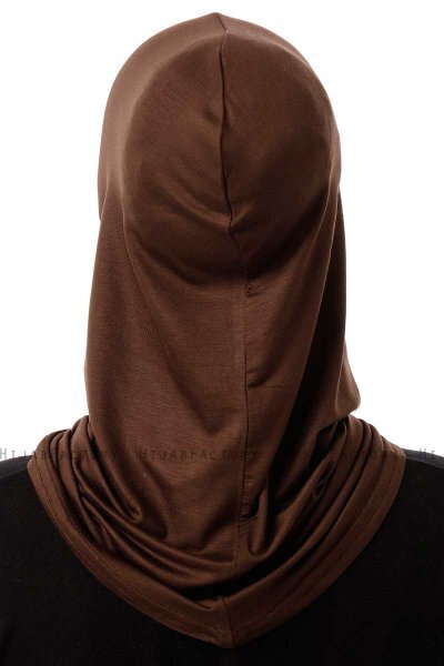 Logo Plain - Brown One-Piece Al Amira Hijab