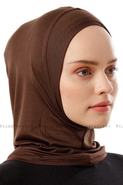 Logo Plain - Brown One-Piece Al Amira Hijab