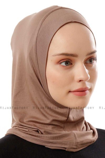 Logo Plain - Dark Taupe One-Piece Al Amira Hijab
