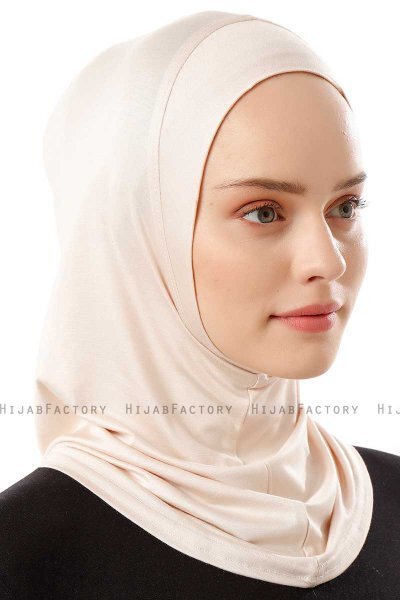 Logo Plain - Beige One-Piece Al Amira Hijab