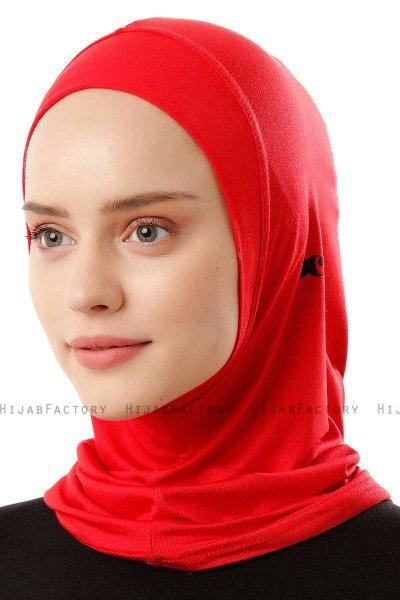 Logo Plain - Red One-Piece Al Amira Hijab