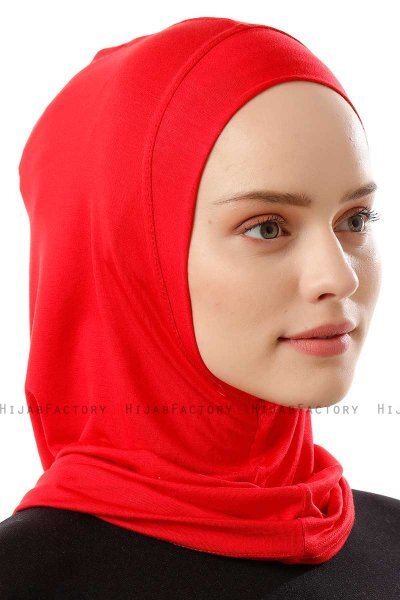 Logo Plain - Red One-Piece Al Amira Hijab