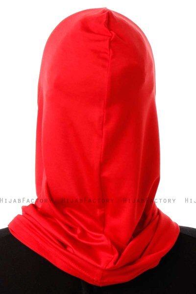 Logo Plain - Red One-Piece Al Amira Hijab