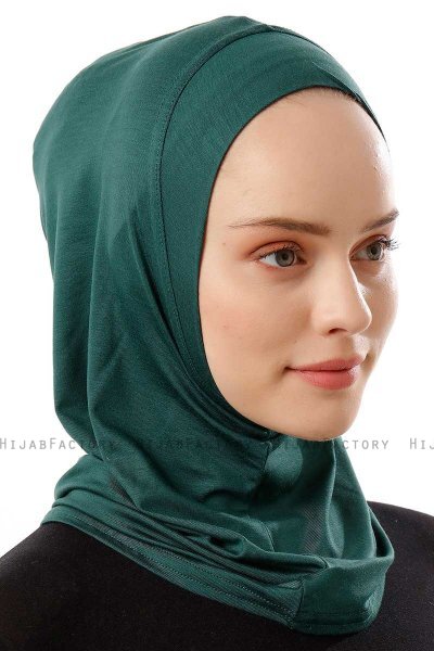 Logo Plain - Dark Green One-Piece Al Amira Hijab
