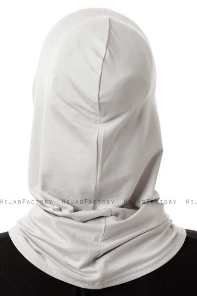Logo Plain - Light Grey One-Piece Al Amira Hijab