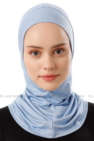 Logo Plain - Light Blue One-Piece Al Amira Hijab