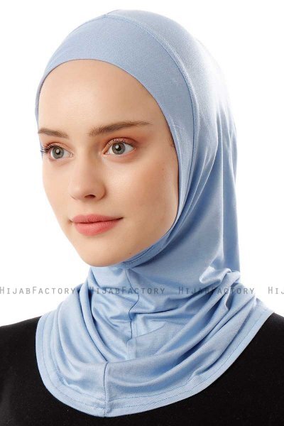 Logo Plain - Light Blue One-Piece Al Amira Hijab