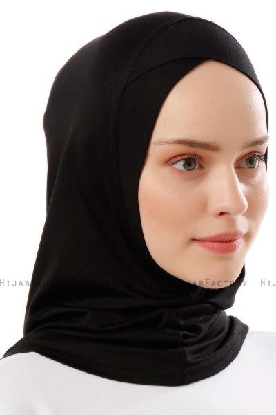 Logo Cross - Black & Gold One-Piece Al Amira Hijab