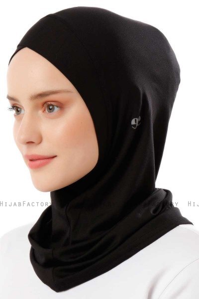 Logo Cross - Black & Light Grey One-Piece Al Amira Hijab