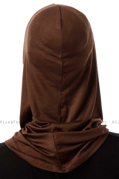 Logo Cross - Brown One-Piece Al Amira Hijab