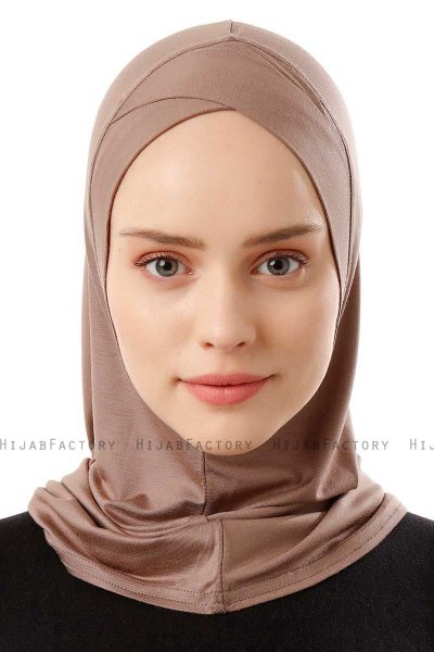Logo Cross - Dark Taupe One-Piece Al Amira Hijab
