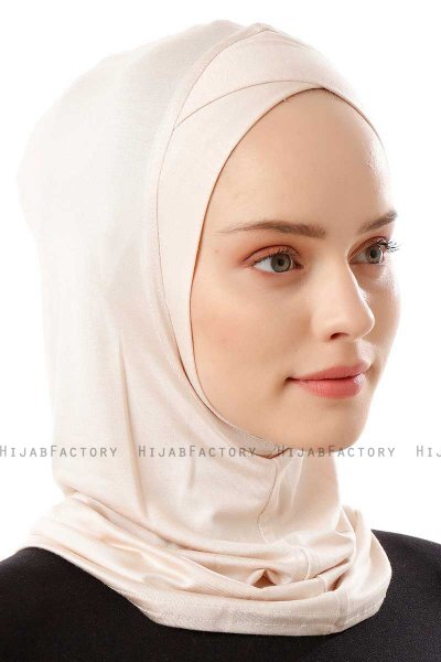 Logo Cross - Beige One-Piece Al Amira Hijab