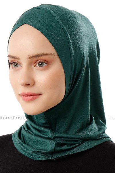 Logo Cross - Dark Green One-Piece Al Amira Hijab