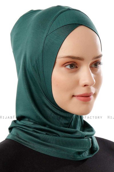 Logo Cross - Dark Green One-Piece Al Amira Hijab