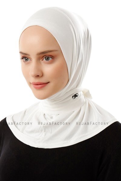 Sportif Plain - Creme Practical Viskos Hijab